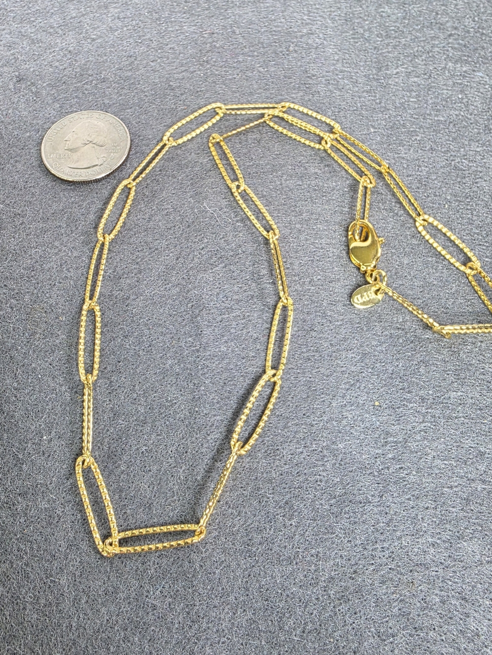 BPD Paperclip Link Necklace - Elegant Women Jewelry - Picture 2 of 5